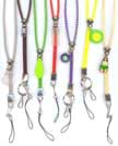 Adjustable Easy Zip lanyard with cell phone hanger, key-ring or hooks