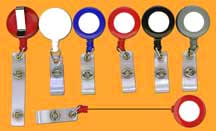 Black, red, white, grey or blue color retractable badge reel, badge clip, badge holder or keyrings