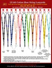 LY-402 3/8&quot; Low Cost University, College or School Lanyards, ID badge Lanyard Series