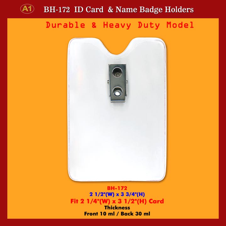 Durable and Heavy Duty ID Badge Holder Supply
