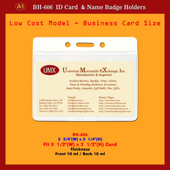 Business Card Size ID Card Holders Supply